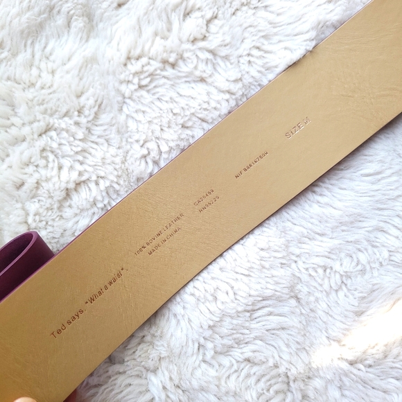 🍒NWT🍒 TED BAKER BOVINE LEATHER BELT - Picture 4 of 5